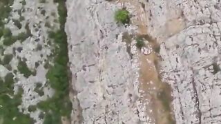 Breathless Moment: Man gets Stuck on Zip Line Hundreds of Feet Up