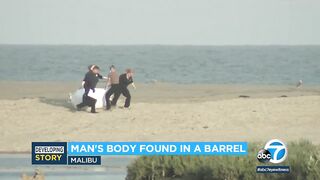 Man's Body Found Inside 55-Gallon Barrel at a Malibu Beach!