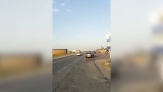 Moronic Pilot Tries to Takeoff From a Public Road & Fails Miserably!