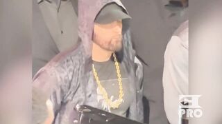 Eminem makes Rare Appearance, Walks Crawford Out to Ring Saturday Night