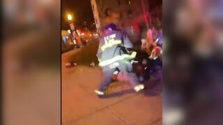 Washington D.C. Firefighters Can Be Seen Beating A Man At The Scene Of An Emergency