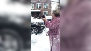 Imagine Being Stuck Living Next to A Snow Karen