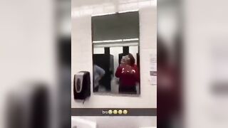 Bully gets What She Deserves All Over the Bathroom