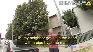 LAPD Cop Shoots Woman As She Charges Towards Him With Metal Pipe
