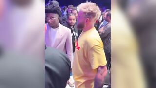 Jake Paul and Andrew Tate have to be separated at Boxing Event