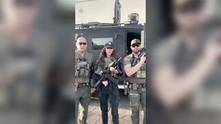 Kristi Noem is absolutely getting DRAGGED for this video where she points her rifle d