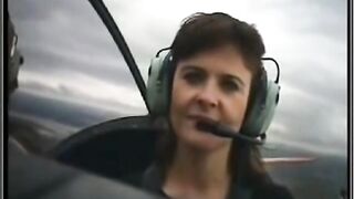 Woman has a Few Orgasm on Turbulent Plane Ride (Watch til End)