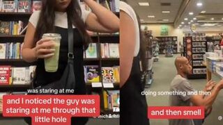 Guy Busted Tring to Sniff Woman at Store..... Joe Biden's out there Jealous AF