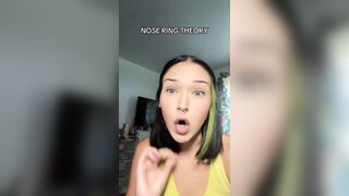 Woman responds to the "nose ring theory"