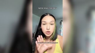 Woman responds to the "nose ring theory"
