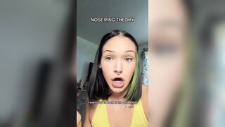 Woman responds to the "nose ring theory"