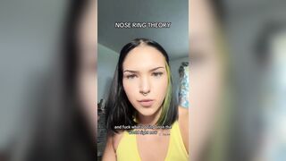 Woman responds to the "nose ring theory"