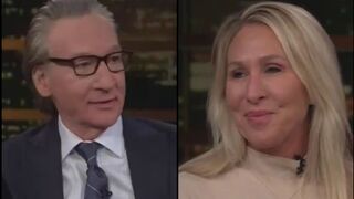 MTG visibly recoils the moment Bill Maher calls her “Liz Cheney 2.0.”