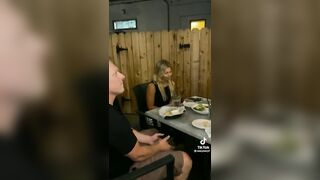 Bad Date: Wife Walks in to Catch Husband having Dinner with Pretty Blonde
