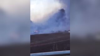 What are these flashes of light going off during the fires in Maui, Hawaii?