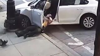 WHOA: Cops Dragged While Trying to Stop Suspects!