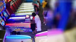 Grown Woman Gets Into Dispute With Little Kid, Smashes Him With A Skee Ball