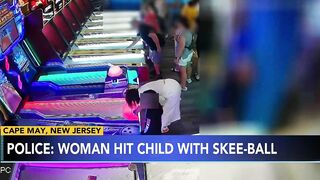 Grown Woman Gets Into Dispute With Little Kid, Smashes Him With A Skee Ball