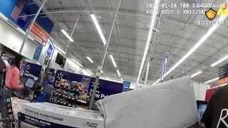 Takes the Officers for a Run thru WalMart: Caught Stealing From The Self-Checkout He Meets THE Old Karen