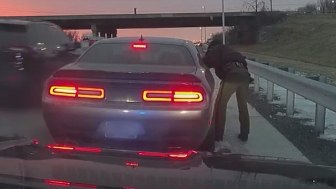 Tennessee trooper uninjured after cruiser struck during traffic stop