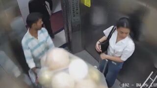 CCTV Footage Shows Gas Balloons Explosion inside a Lift in India