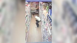 Owner catches Man Shitting Down the Hallmark Aisle