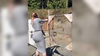 My Girl wanted go Shooting before Dinner (Look at her Ass)
