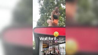Women Twerking on Top of Bus Stop Ends Badly for Them....Hilariously for us.