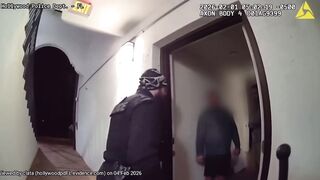 Man arrested after ‘mule-kicking' apartment door in Hollywood