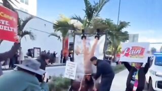 PETA crashed a Miami Raising Cane's grand opening this week