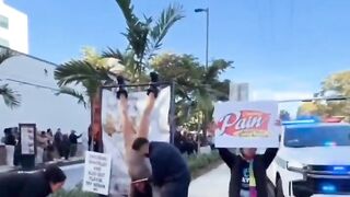 PETA crashed a Miami Raising Cane's grand opening this week