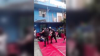 Ha. Amateur Wrestler gives it a Shot