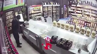 Thief gets a Chair Over his Head Many Times