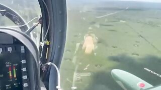 A Paraguayan Super Tucano intercepts a drug flight