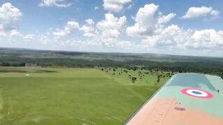 A Paraguayan Super Tucano intercepts a drug flight