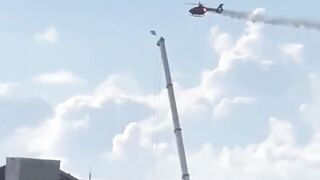 Fire Rescue Helicopter Crashes in Pompano Beach Apartment Building!