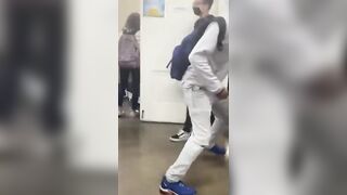 Bully Black Kid takes White Kids Headphones then Beats the Hell out of Him