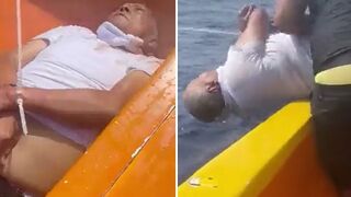 Famous Venezuelan Drug Trafficker Tossed Into The Ocean with His Hands And Feet Tied.