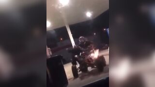 They try to Arrest the Real Rocky at a Gas Station...Not Good for Police