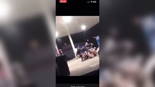 They try to Arrest the Real Rocky at a Gas Station...Not Good for Police