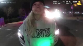 Cute Blonde I just want to Hug tries every trick but is still Arrested