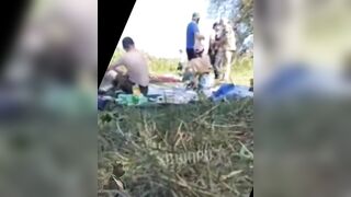 Fed up Ukrainian Men Assault Soldiers Trying to Draft Them off to War