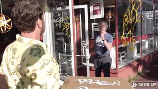 Dave Portnoy Gets into Heated Argument with Left Wing Pizza Owner Who Doesn't Like Him.