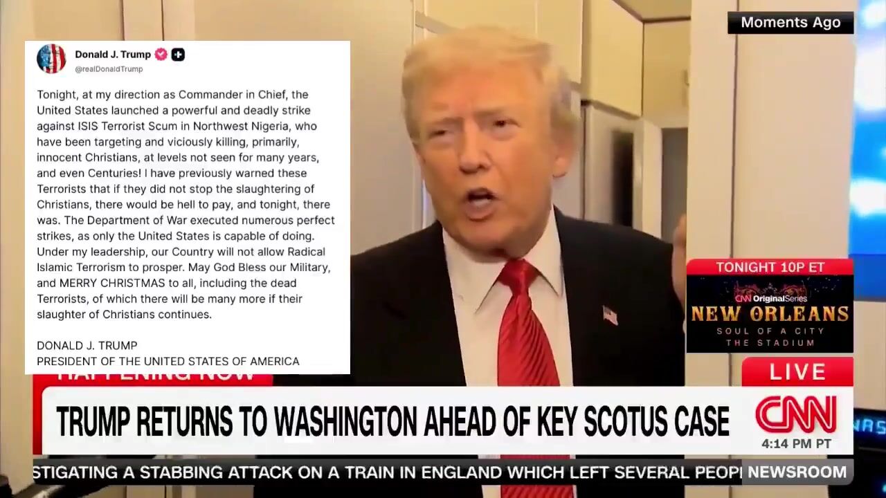 BREAKING: US Troops to Nigeria to Protect Christians.