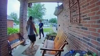 Kid getting Chased by Bully runs to his House to get his Crew