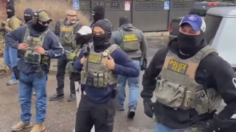 ICE tried to detainan illegal immigrant when he ran red lights, and crashed into multiple vehicles