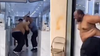 LOL: Heavyweight Runs Away in Total Fear from Based Store Owners who Don't Play