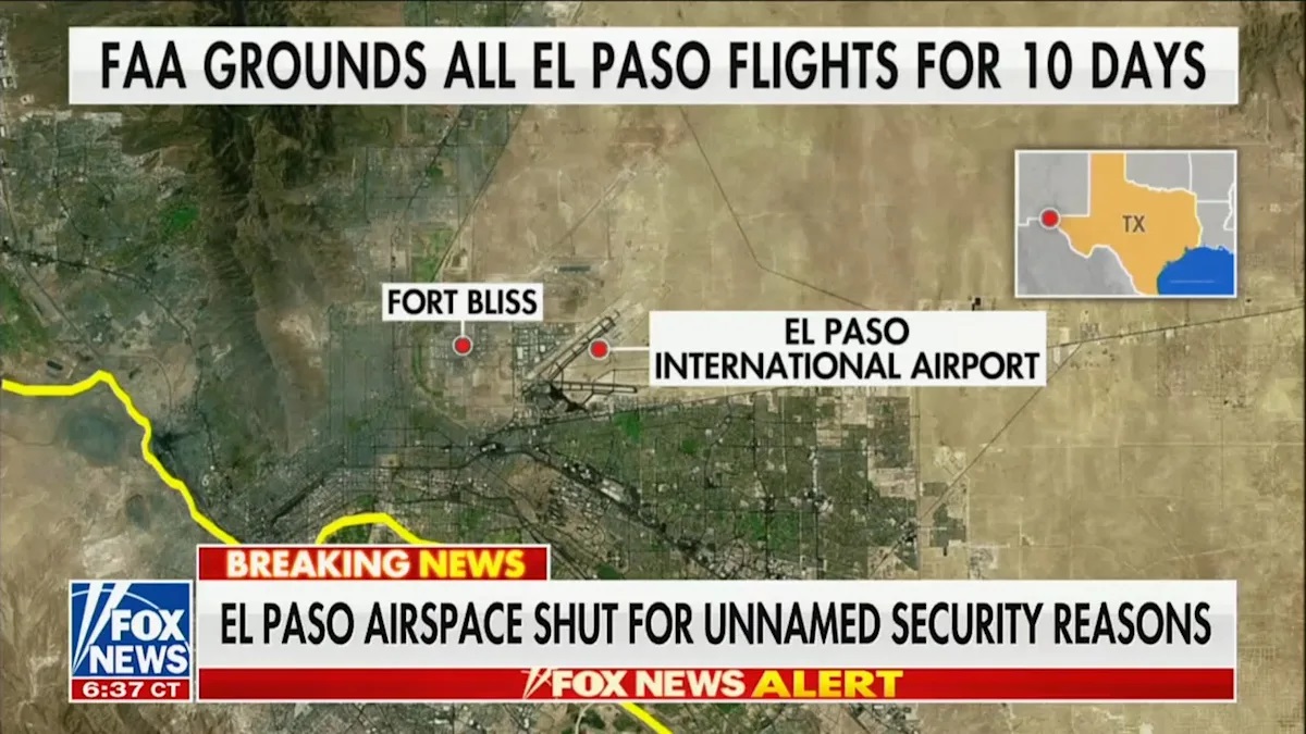 BREAKING: El Paso Airport Shut Down for 10 Days