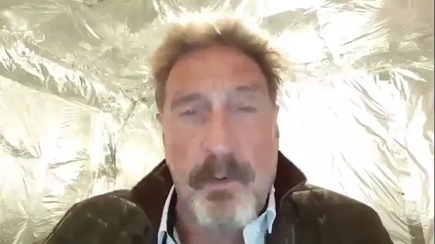 Prior to his death John McAfee told the world...