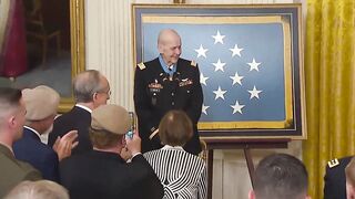 Biden walked out on a Medal of Honor ceremony, the highest honor for a soldier
